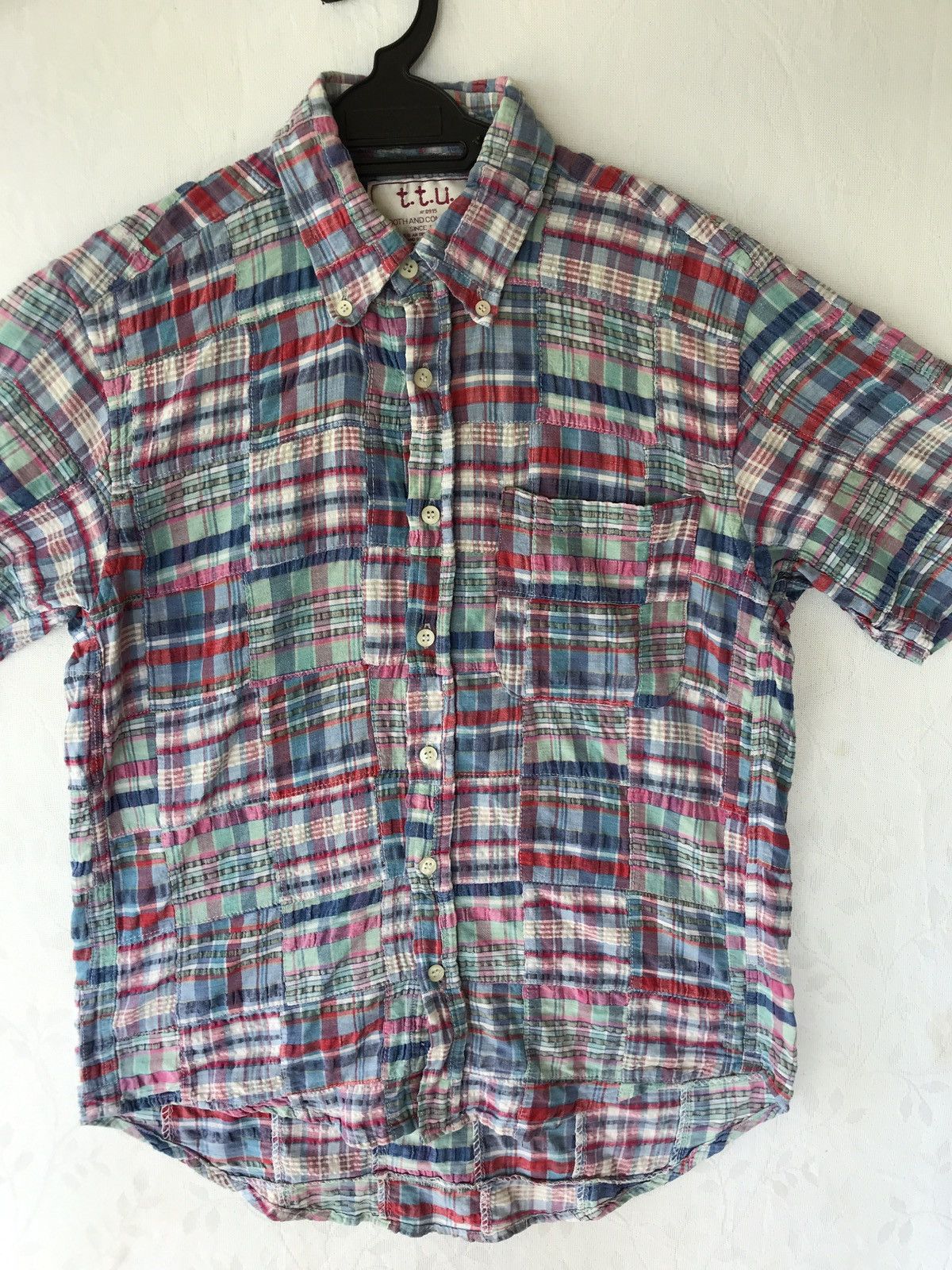 Japanese Brand TTU PATCHWORK UNTRUCTURE SHIRT MADE IN JAPAN Size US S / EU 44-46 / 1 - 5 Thumbnail