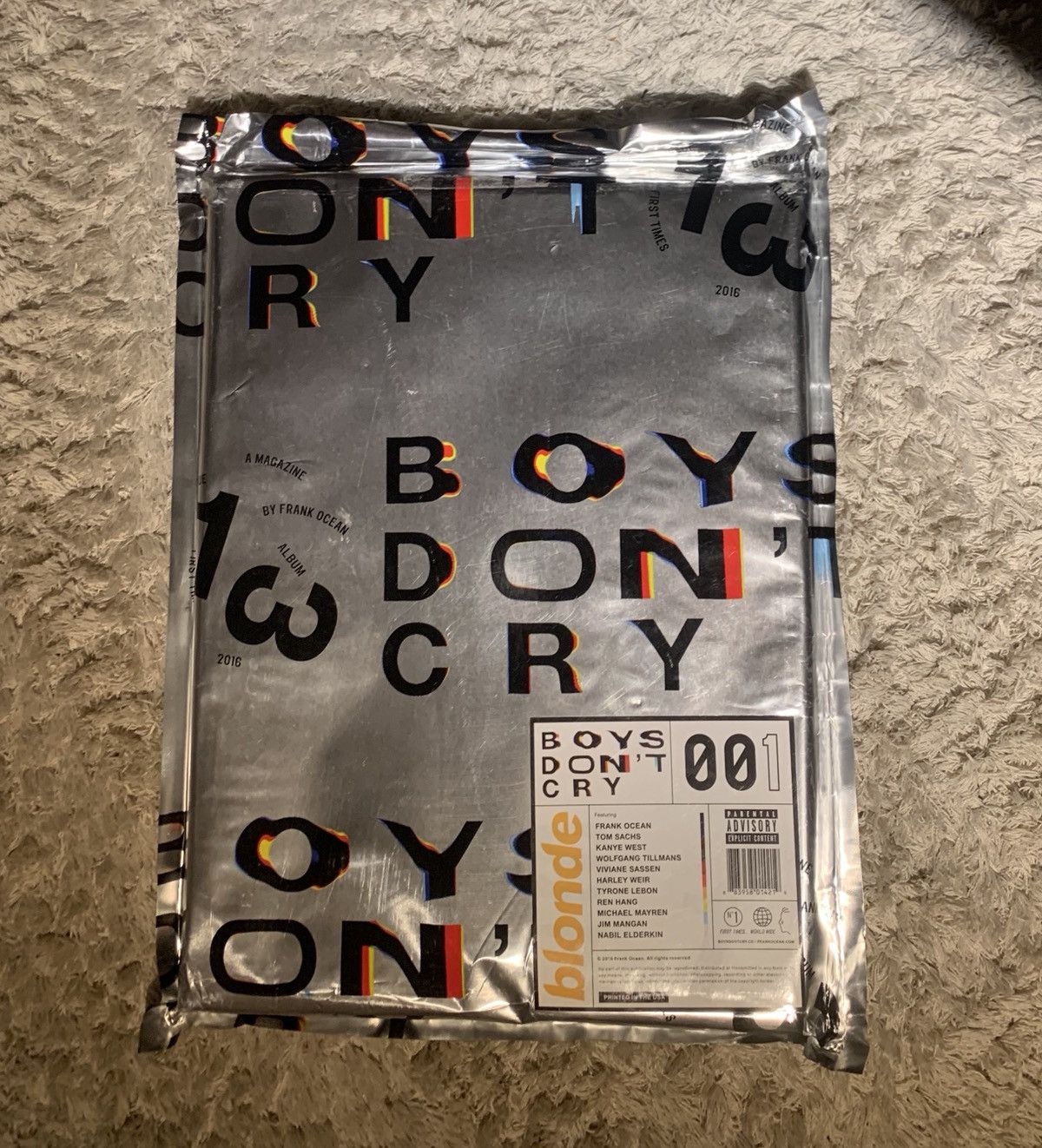 Frank Ocean Frank ocean Boys Dont cry magazine Sealed Blonde | Grailed