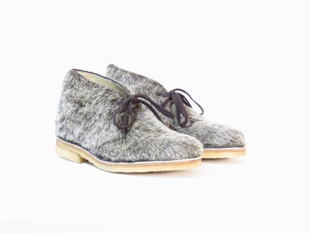 Comme des Garcons 1999 Fur Chukka Shoes Size US 8 / EU 41 - 1 Thumbnail