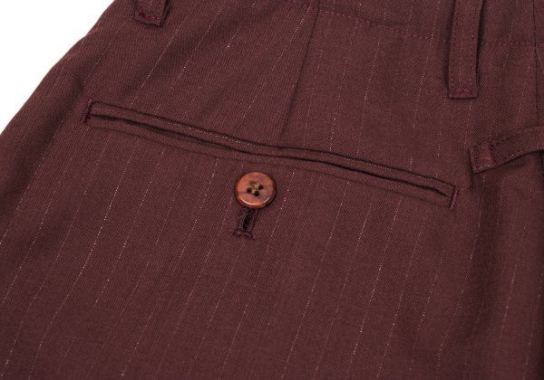 Jean Paul Gaultier Jean Paul GAULTIER HOMME Wool Pants Bordeaux Size 48 Size US 33 - 10 Thumbnail