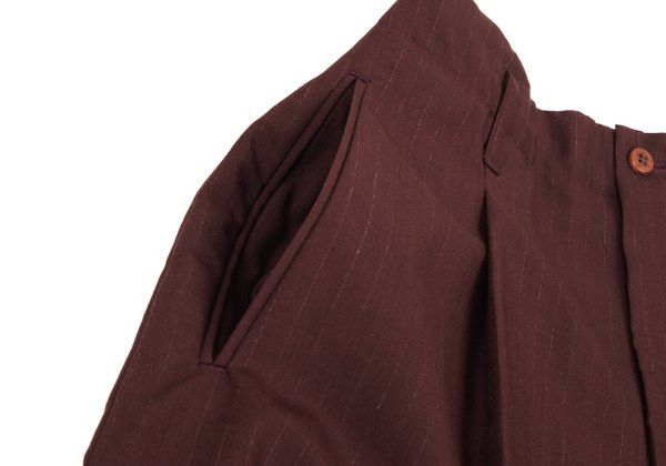 Jean Paul Gaultier Jean Paul GAULTIER HOMME Wool Pants Bordeaux Size 48 Size US 33 - 4 Thumbnail