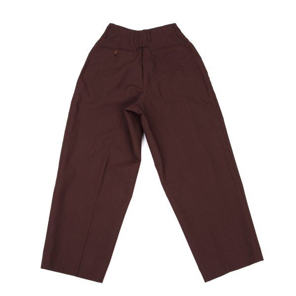 Jean Paul Gaultier Jean Paul GAULTIER HOMME Wool Pants Bordeaux Size 48 Size US 33 - 8 Thumbnail