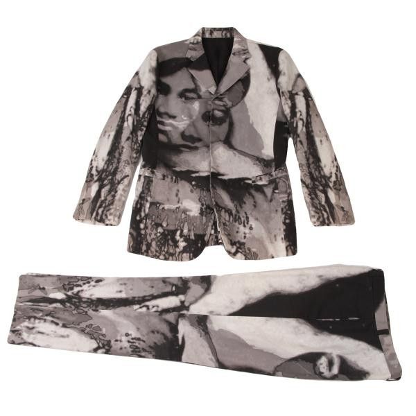 Jean Paul Gaultier Jean Paul GAULTIER HOMME Face Graphic Pants White Size 50 Size US 30 / EU 46 - 19 Thumbnail