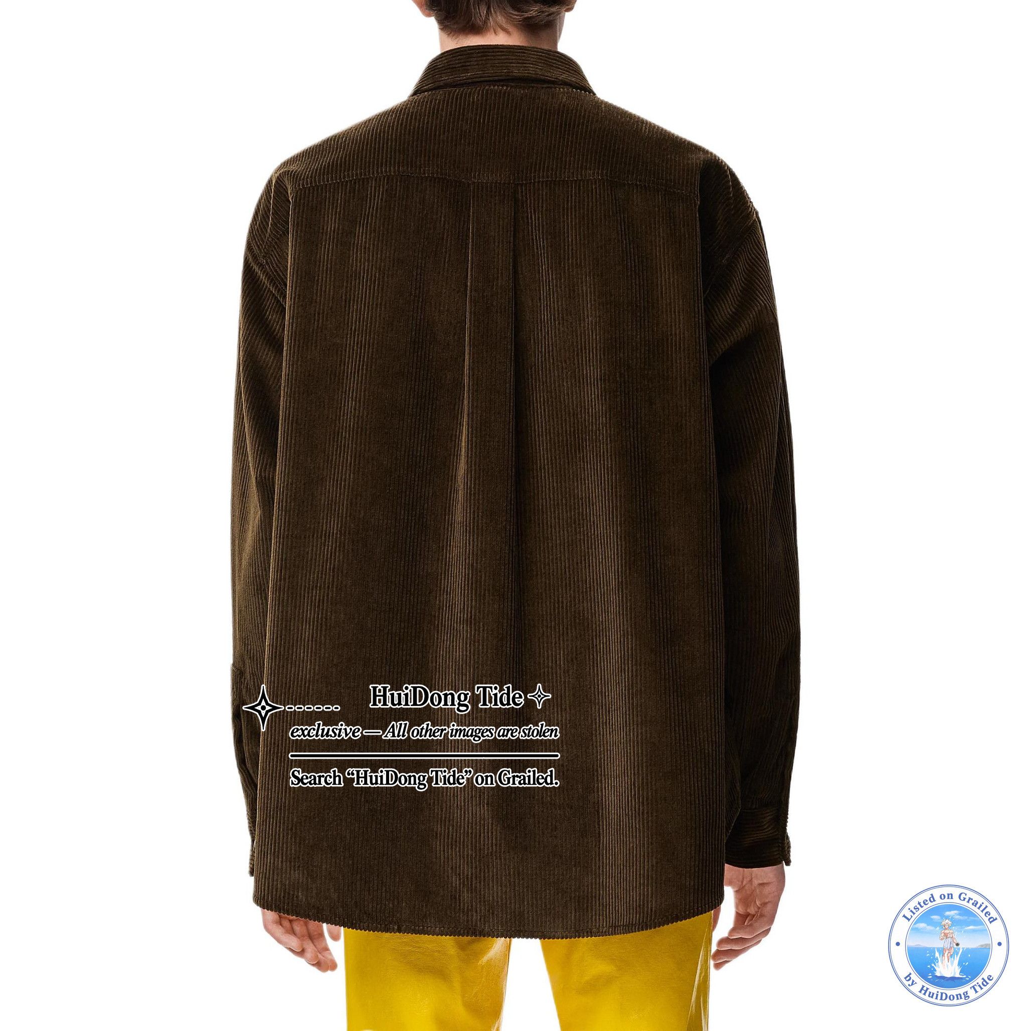 Loewe Loewe Leather Patch Corduroy Shirt US M Size US M / EU 48-50 / 2 - 7 Thumbnail
