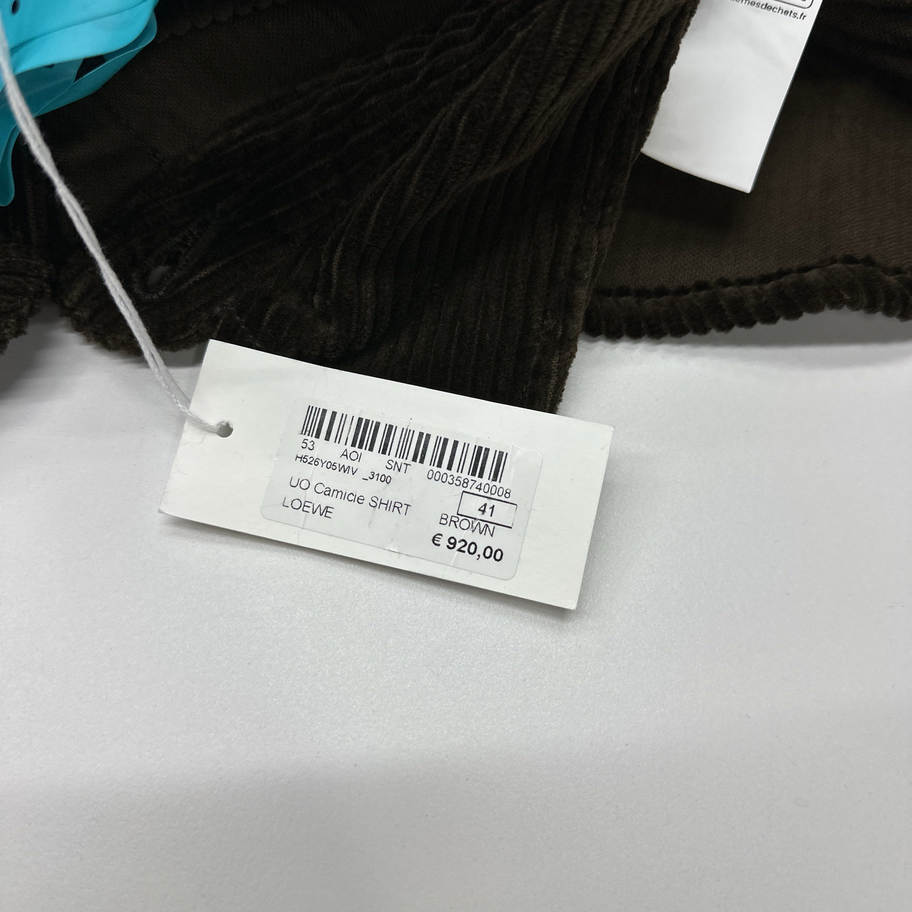 Loewe Loewe Leather Patch Corduroy Shirt US M Size US M / EU 48-50 / 2 - 4 Thumbnail