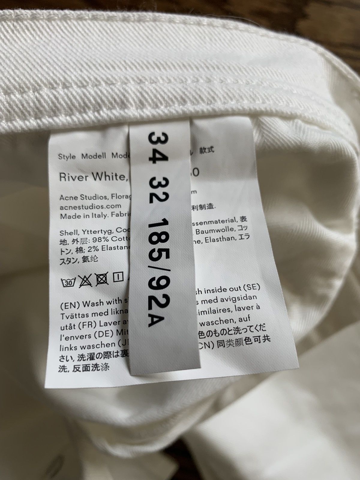 Acne Studios Acne Bla Konst white denim size 32 - read description Size US 32 / EU 48 - 3 Thumbnail