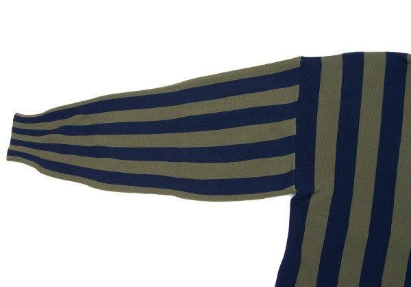 CFCL CFCL 24AW Poly Stripe Knit Shirt Navy Khaki Size 3 Size US L / EU 52-54 / 3 - 5 Thumbnail
