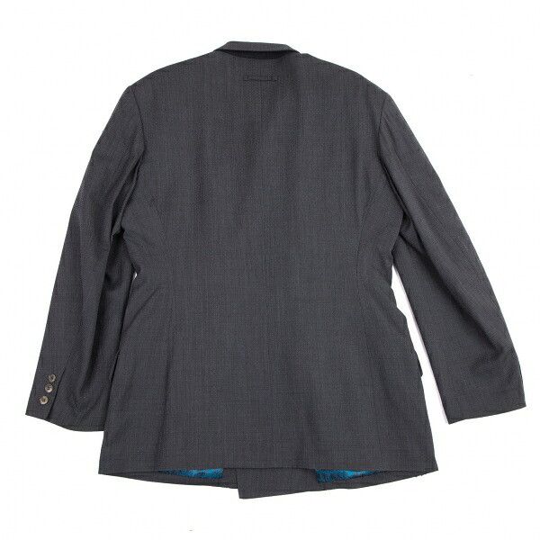 Jean Paul Gaultier Jean Paul GAULTIER HOMME Kanji Print Jacket Charcoal Size 50 Size US L / EU 52-54 / 3 - 14 Thumbnail