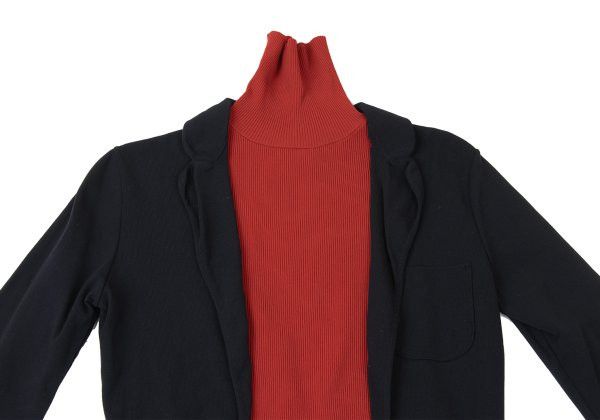 Jean Paul Gaultier Jean Paul GAULTIER CLASSIQUE Rib Black Red Jacket Size 48 Size US M / EU 48-50 / 2 - 2 Thumbnail