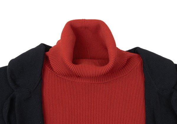 Jean Paul Gaultier Jean Paul GAULTIER CLASSIQUE Rib Black Red Jacket Size 48 Size US M / EU 48-50 / 2 - 4 Thumbnail