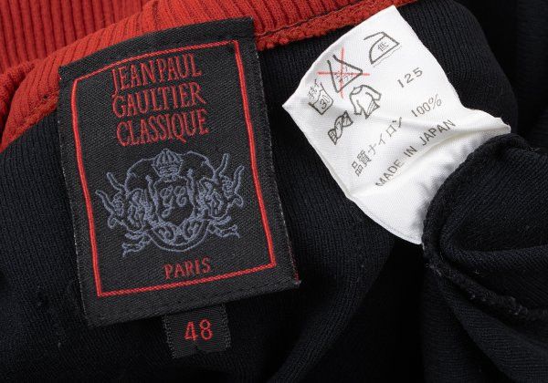 Jean Paul Gaultier Jean Paul GAULTIER CLASSIQUE Rib Black Red Jacket Size 48 Size US M / EU 48-50 / 2 - 14 Thumbnail