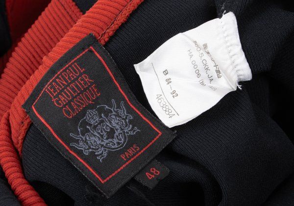 Jean Paul Gaultier Jean Paul GAULTIER CLASSIQUE Rib Black Red Jacket Size 48 Size US M / EU 48-50 / 2 - 13 Thumbnail