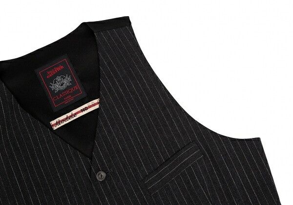 Jean Paul Gaultier Jean Paul GAULTIER CLASSIQUE Back Gilet Charcoal Size E48 Size US S / EU 44-46 / 1 - 7 Thumbnail