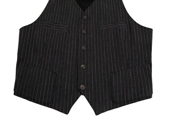 Jean Paul Gaultier Jean Paul GAULTIER CLASSIQUE Back Gilet Charcoal Size E48 Size US S / EU 44-46 / 1 - 8 Thumbnail