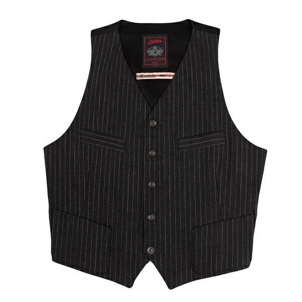 Jean Paul Gaultier Jean Paul GAULTIER CLASSIQUE Back Gilet Charcoal Size E48 Size US S / EU 44-46 / 1 - 4 Thumbnail