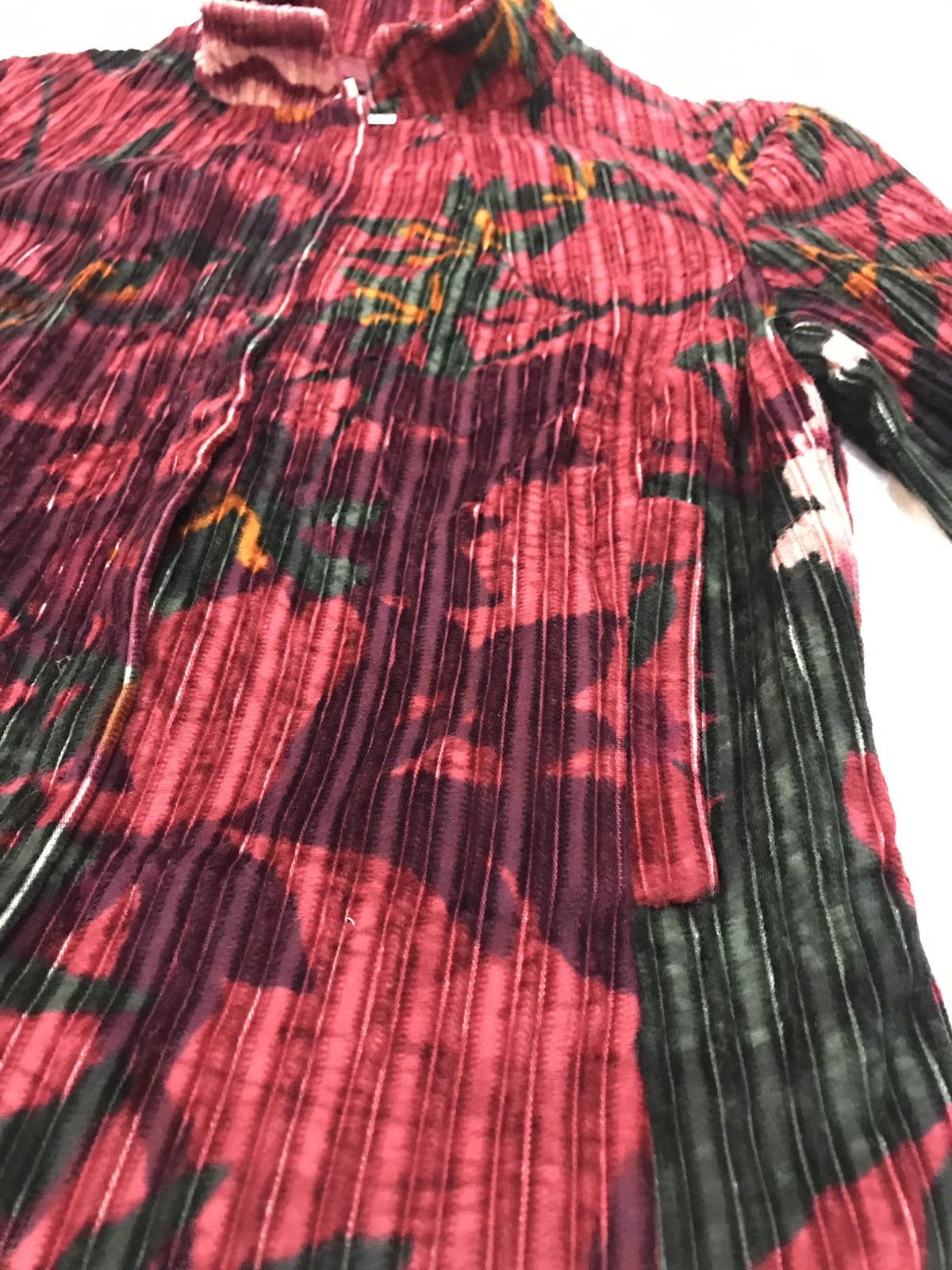 Kenzo Kenzo Unisex Red Multicolor XS Corduroy Jacket Blazer Size US XS / EU 42 / 0 - 3 Thumbnail