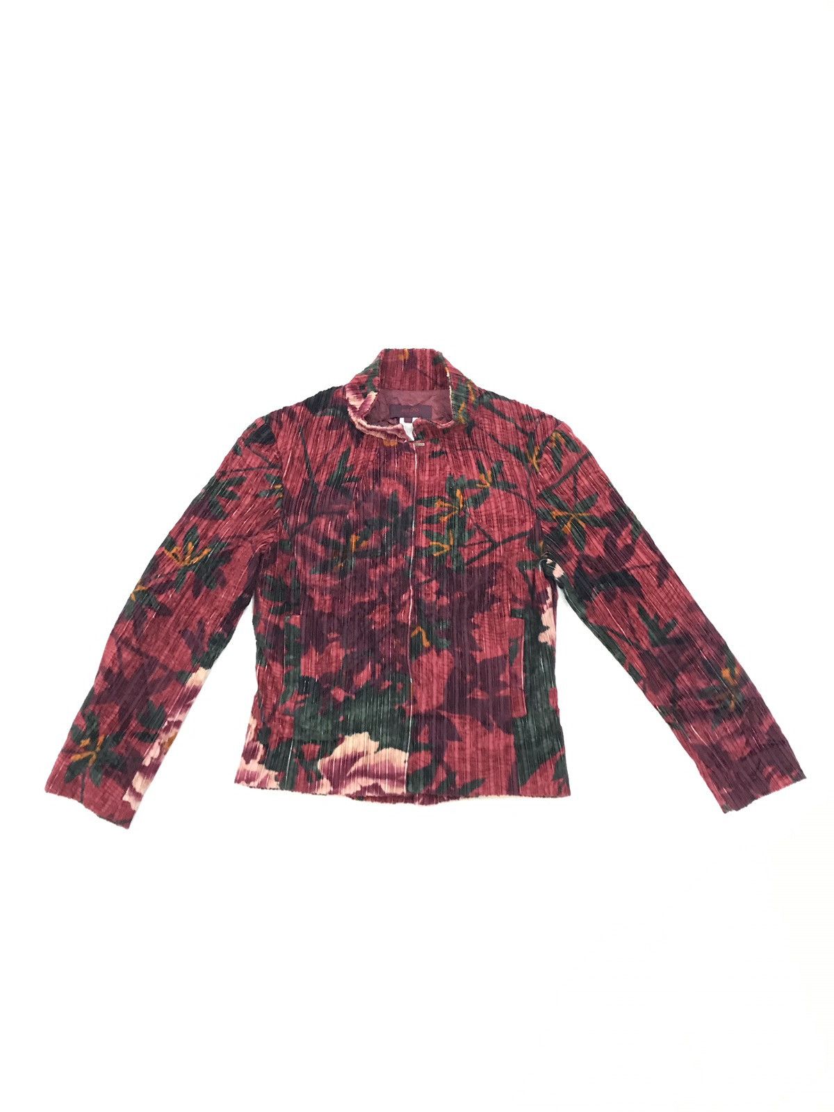 Kenzo Kenzo Unisex Red Multicolor XS Corduroy Jacket Blazer Size US XS / EU 42 / 0 - 1 Thumbnail