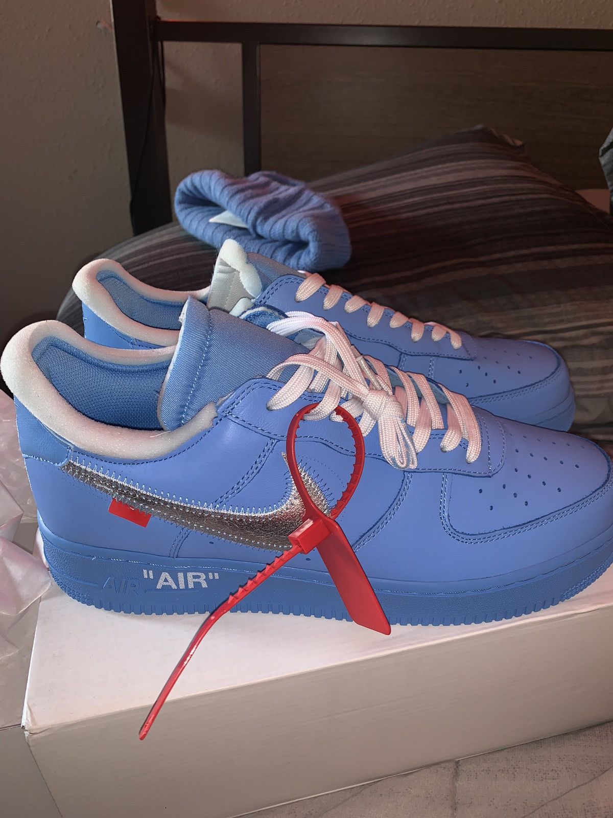 Nike × Off-White × Virgil Abloh Nike Air Force 1 ‘07 Virgil ‘MCA’ Size US 13 / EU 46 - 2 Thumbnail