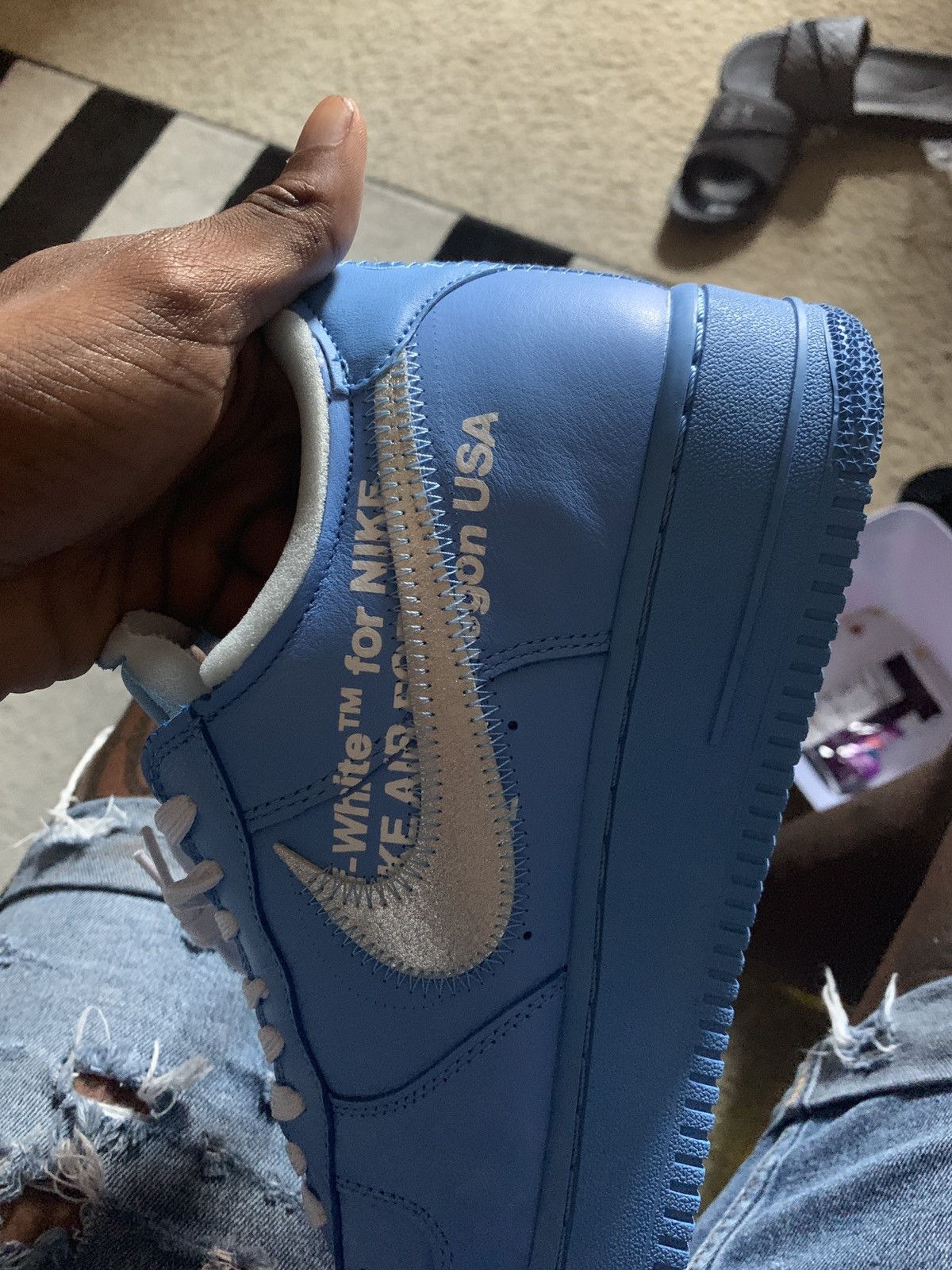 Nike × Off-White × Virgil Abloh Nike Air Force 1 ‘07 Virgil ‘MCA’ Size US 13 / EU 46 - 11 Thumbnail