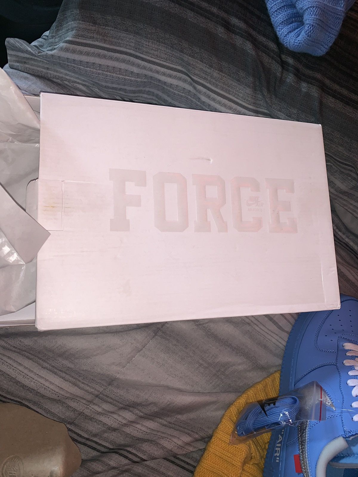 Nike × Off-White × Virgil Abloh Nike Air Force 1 ‘07 Virgil ‘MCA’ Size US 13 / EU 46 - 6 Thumbnail