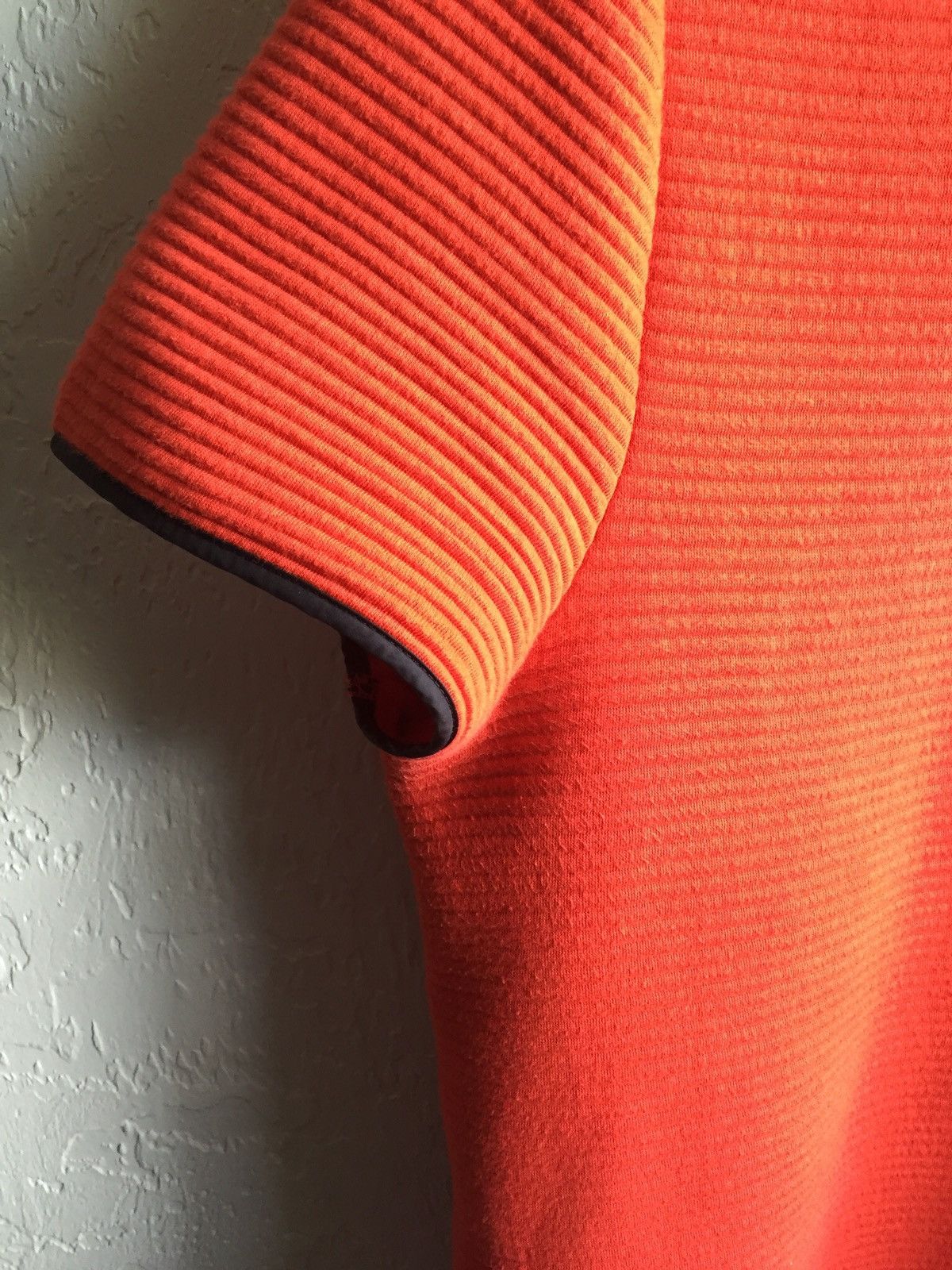 Alexander Wang Alexander Wang Orange Ribbed Top with Shoulder Zipper Size US M / EU 48-50 / 2 - 6 Thumbnail