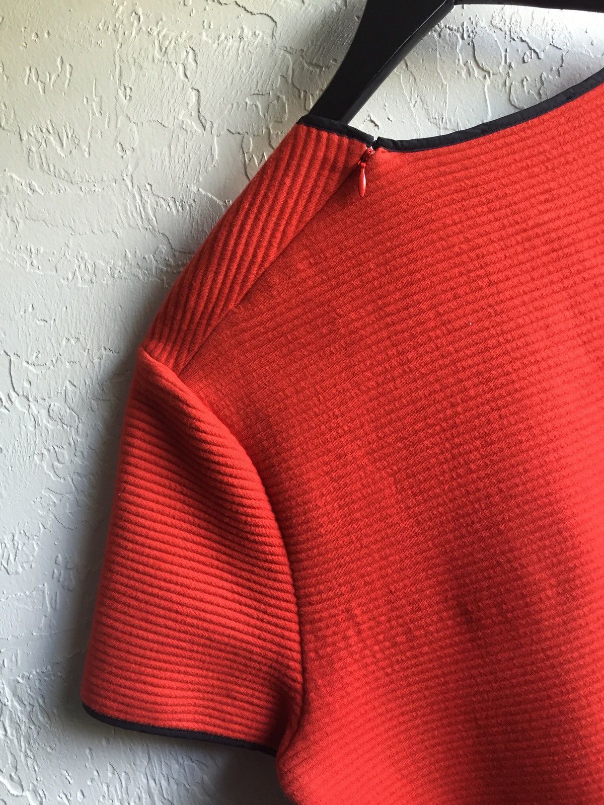 Alexander Wang Alexander Wang Orange Ribbed Top with Shoulder Zipper Size US M / EU 48-50 / 2 - 5 Thumbnail