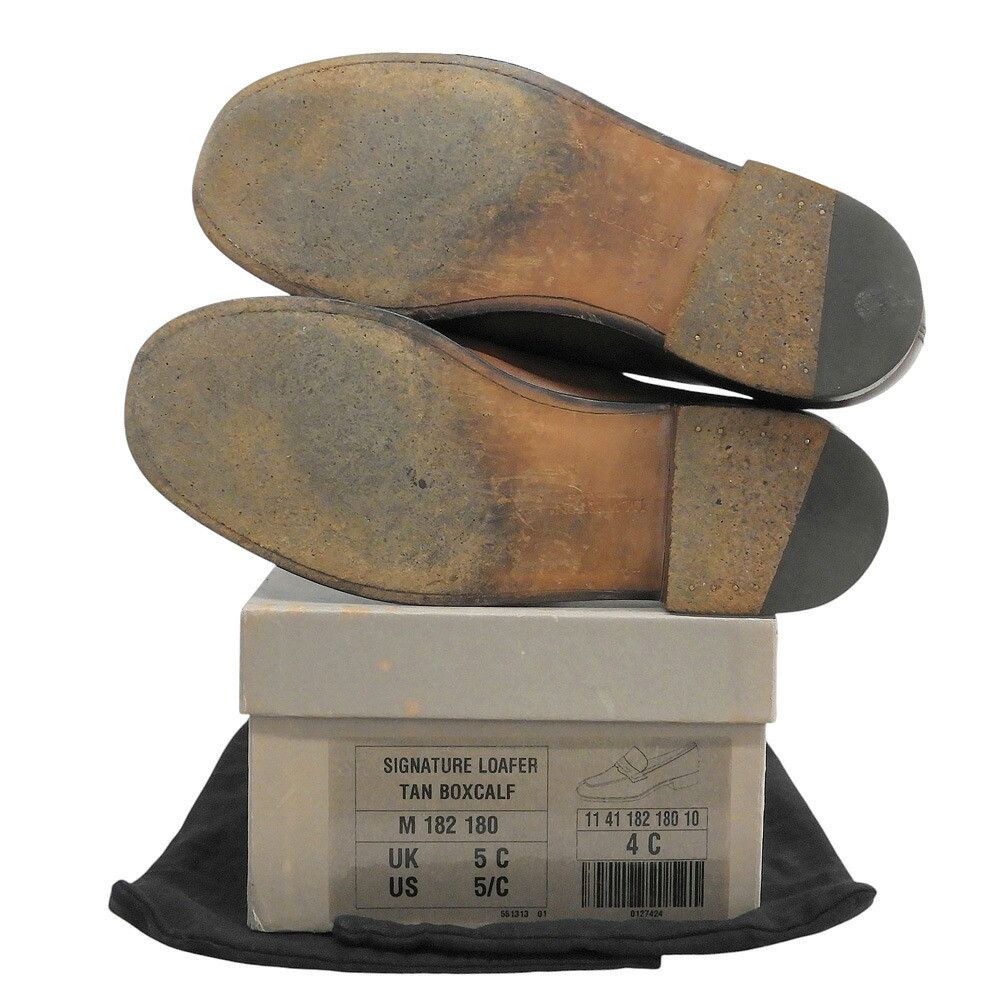 J.M. Weston 180 Box Calf Signature Loafers Brown Size Uk 4, Men's (Size 5) — image 2 of 6