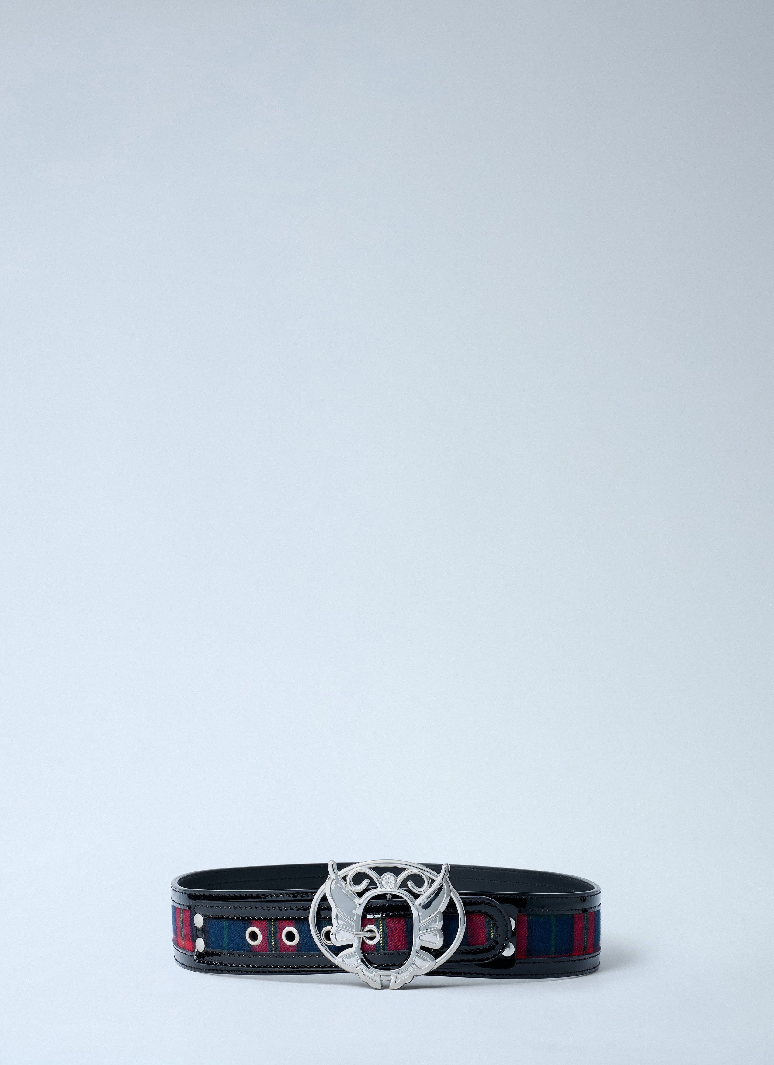 Chopova Lowena Tartan Belt in Black, Women's — image 3 of 4