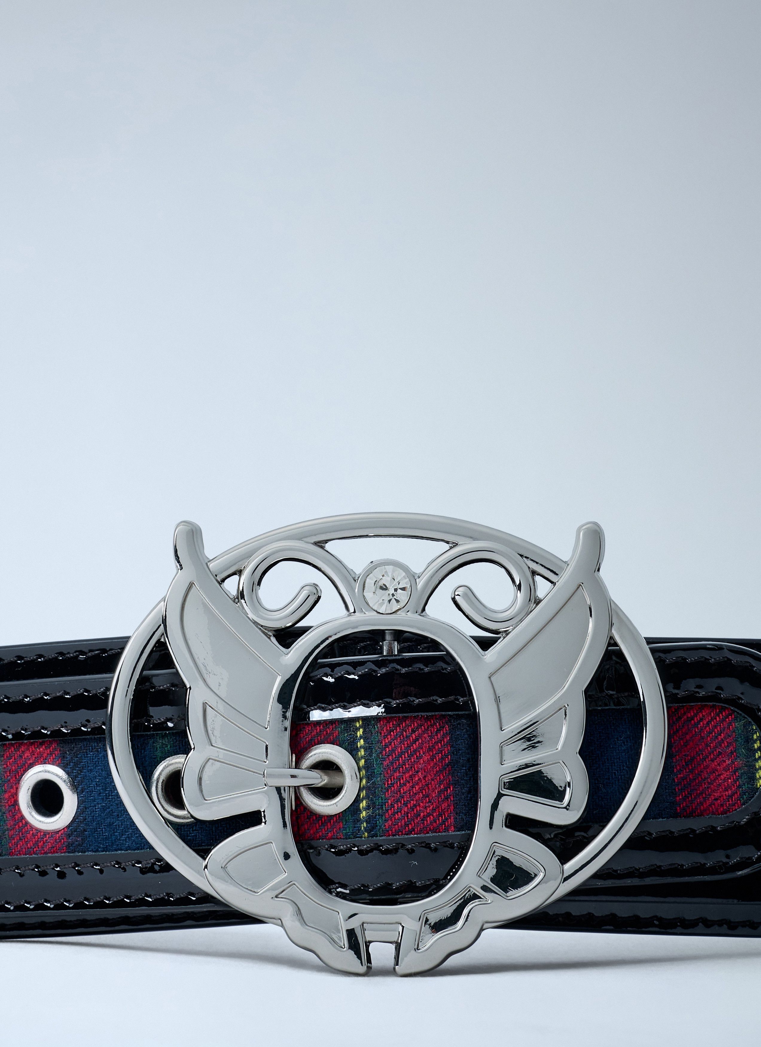 Chopova Lowena Tartan Belt in Black, Women's — image 2 of 4