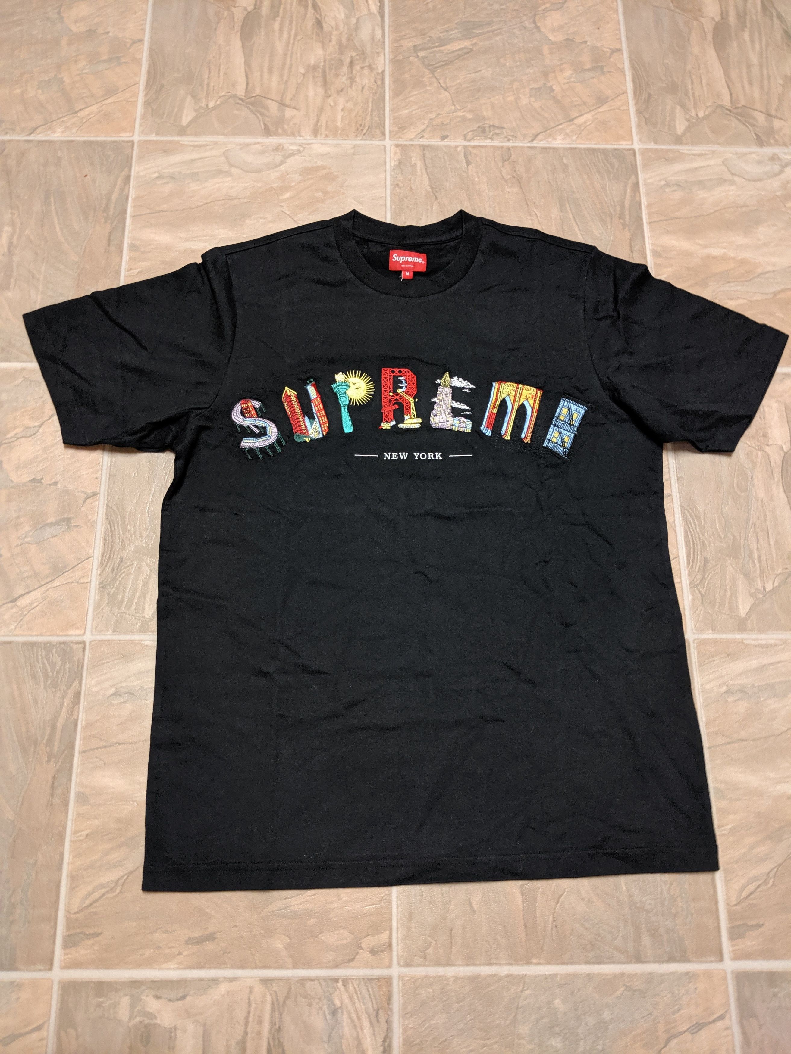 M】Supreme City Arc Tee 黄 - トップス