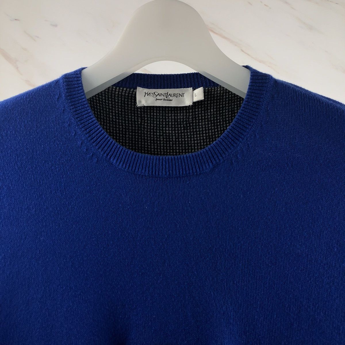 Saint Laurent Paris × Yves Saint Laurent YSL Big Logo Sweatshirt Size US L / EU 52-54 / 3 - 4 Thumbnail