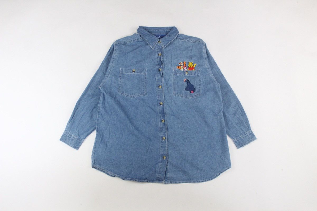 Vintage Stitched Winnie The Pooh Button Up