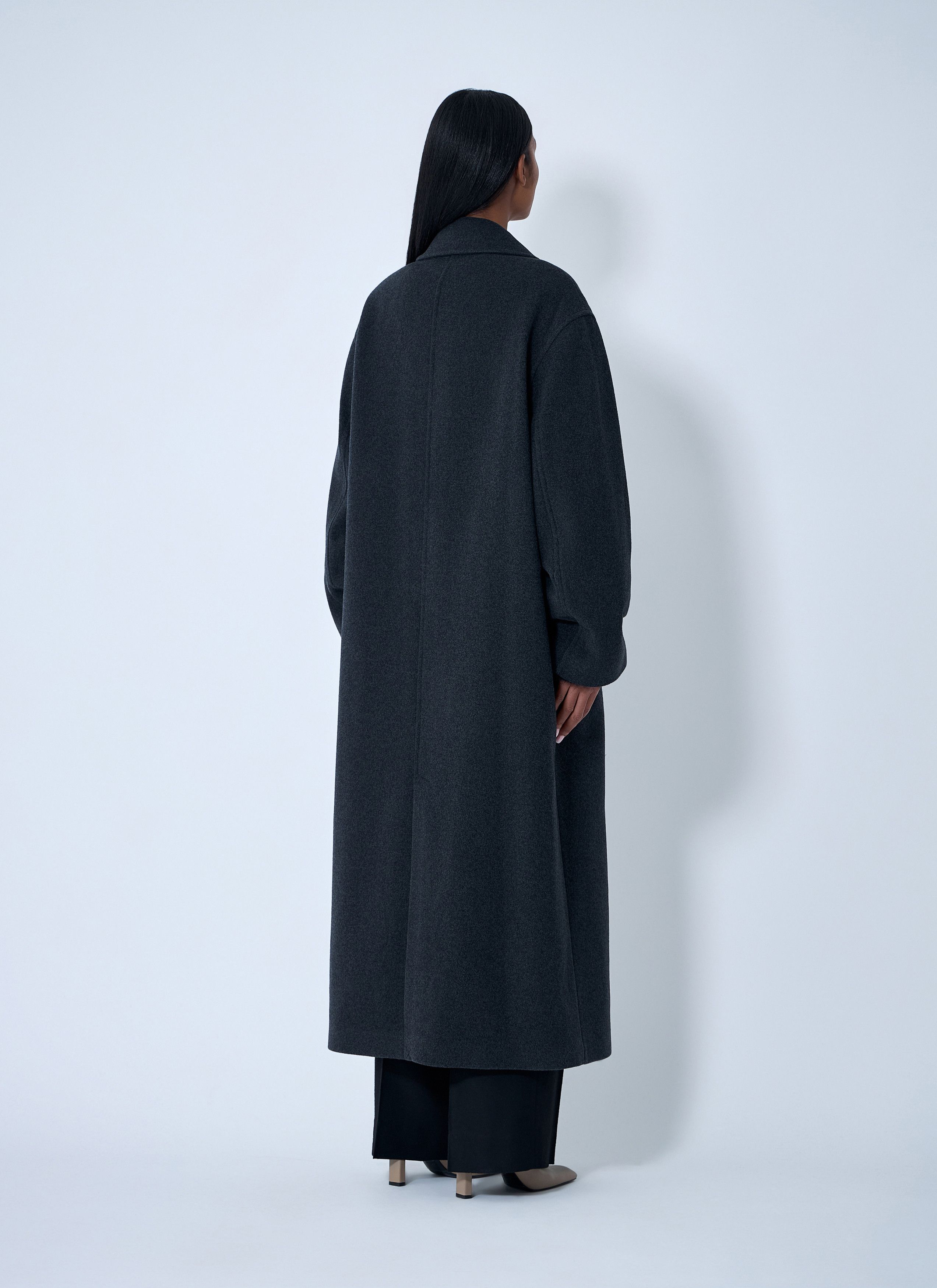 Toteme Shield Coat (Fr 34) in Gray, Women's (Size Xs) — image 4 of 6