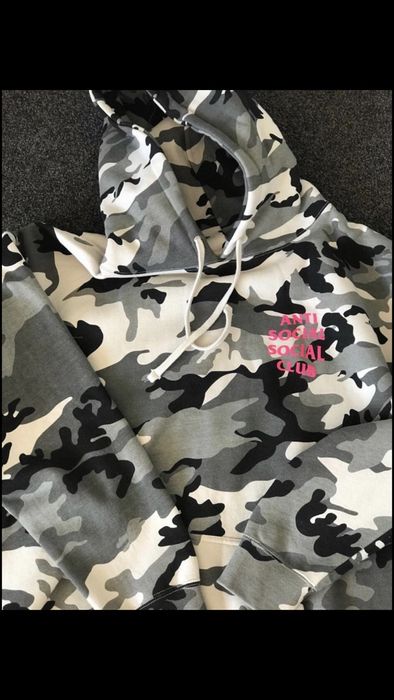 Anti Social Social Club Anti Social Social Club frozen camo hoodie ...