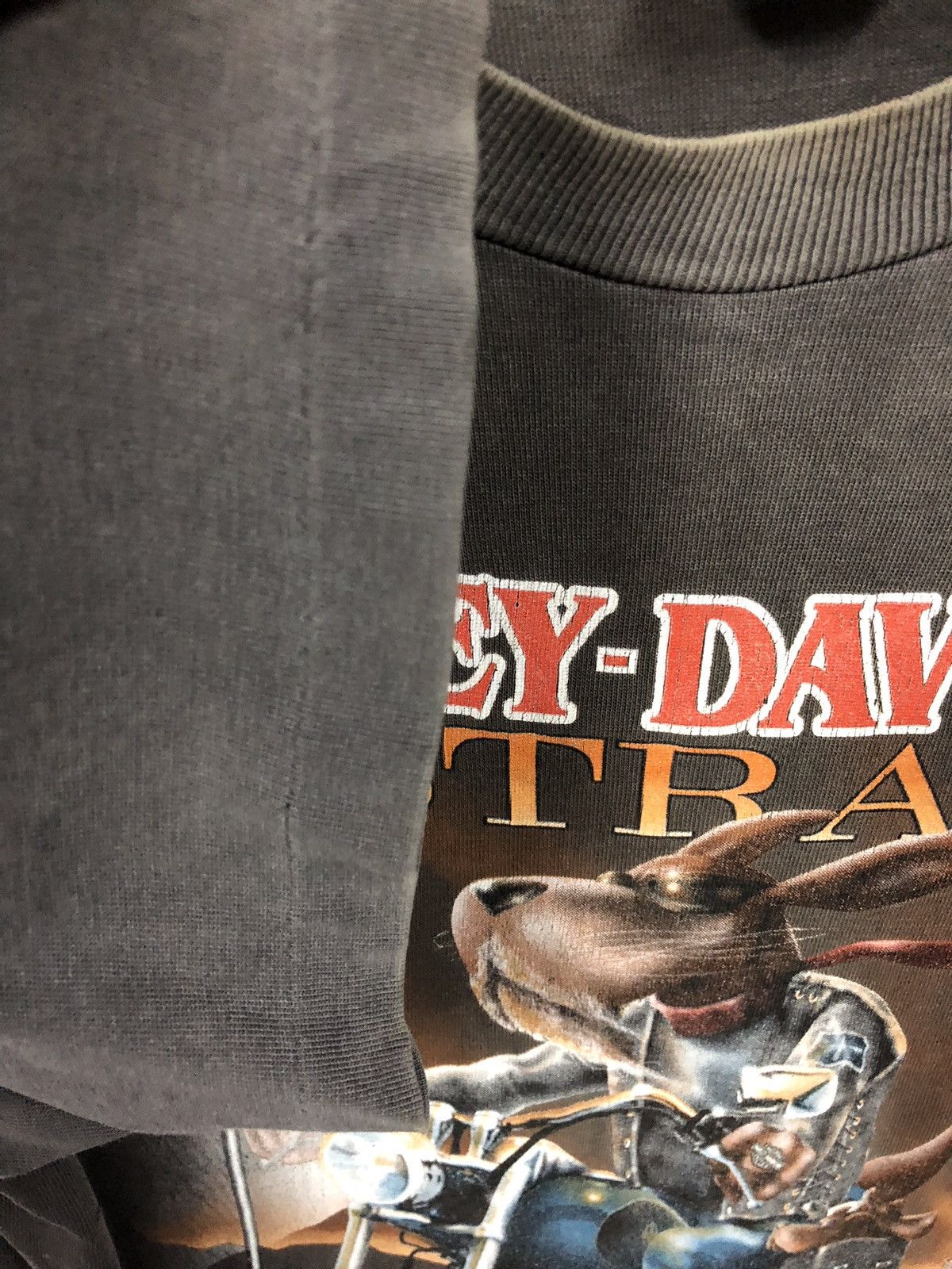 Harley Davidson Thrashed Vintage 90s Harley Davidson rabbit Australia Tee Size US M / EU 48-50 / 2 - 8 Thumbnail