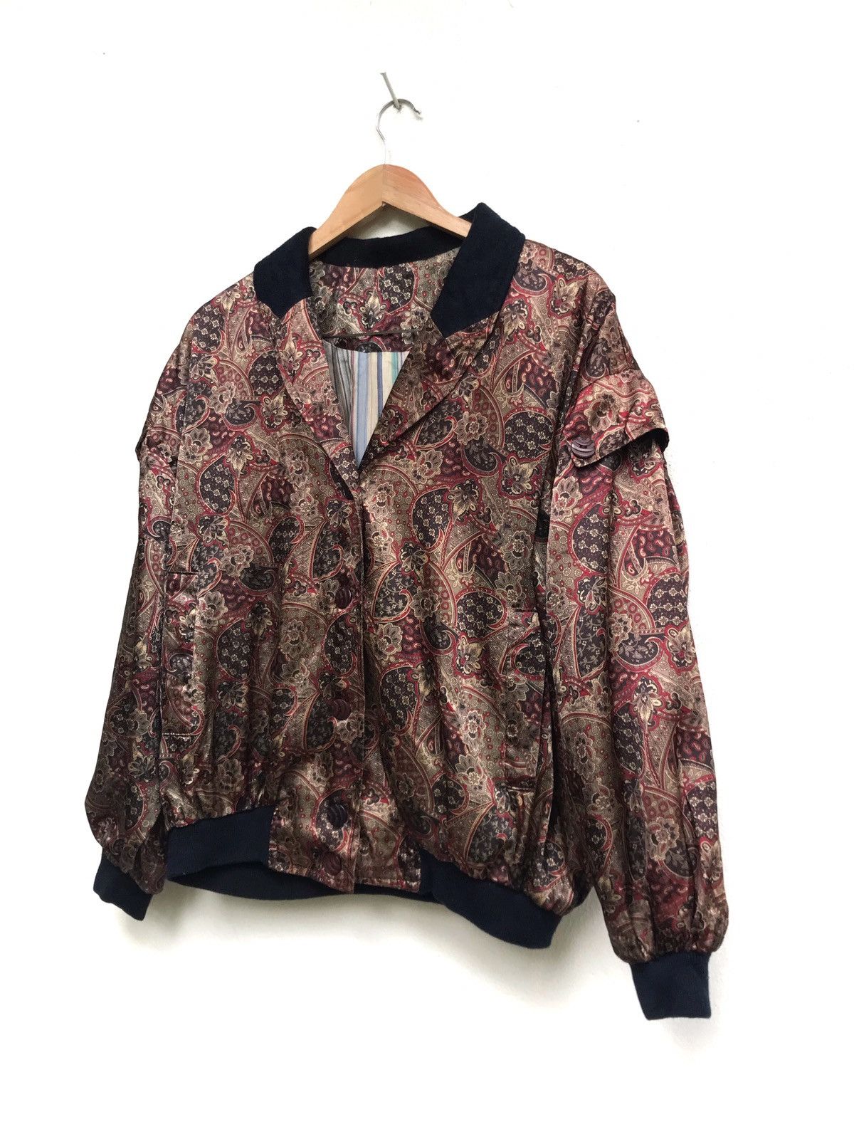 Floral Bomber Style Oversized Jacket Women Outerwear