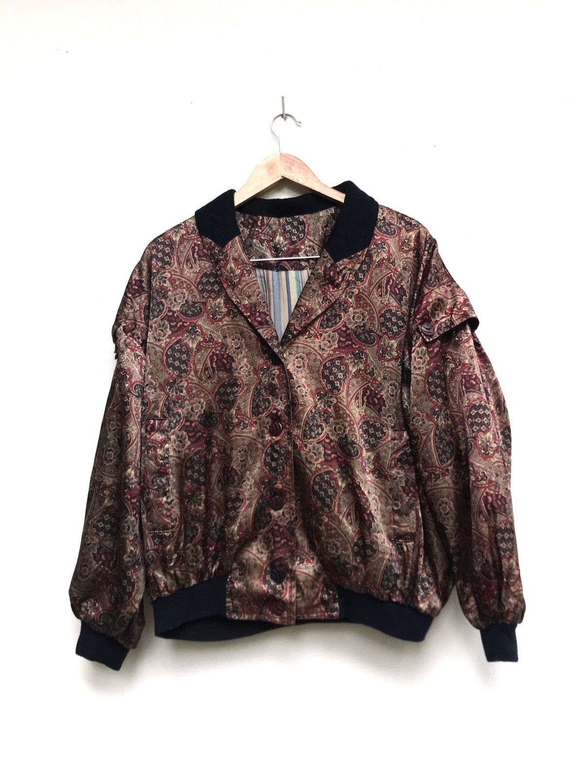 Floral Bomber Style Oversized Jacket Women Outerwear