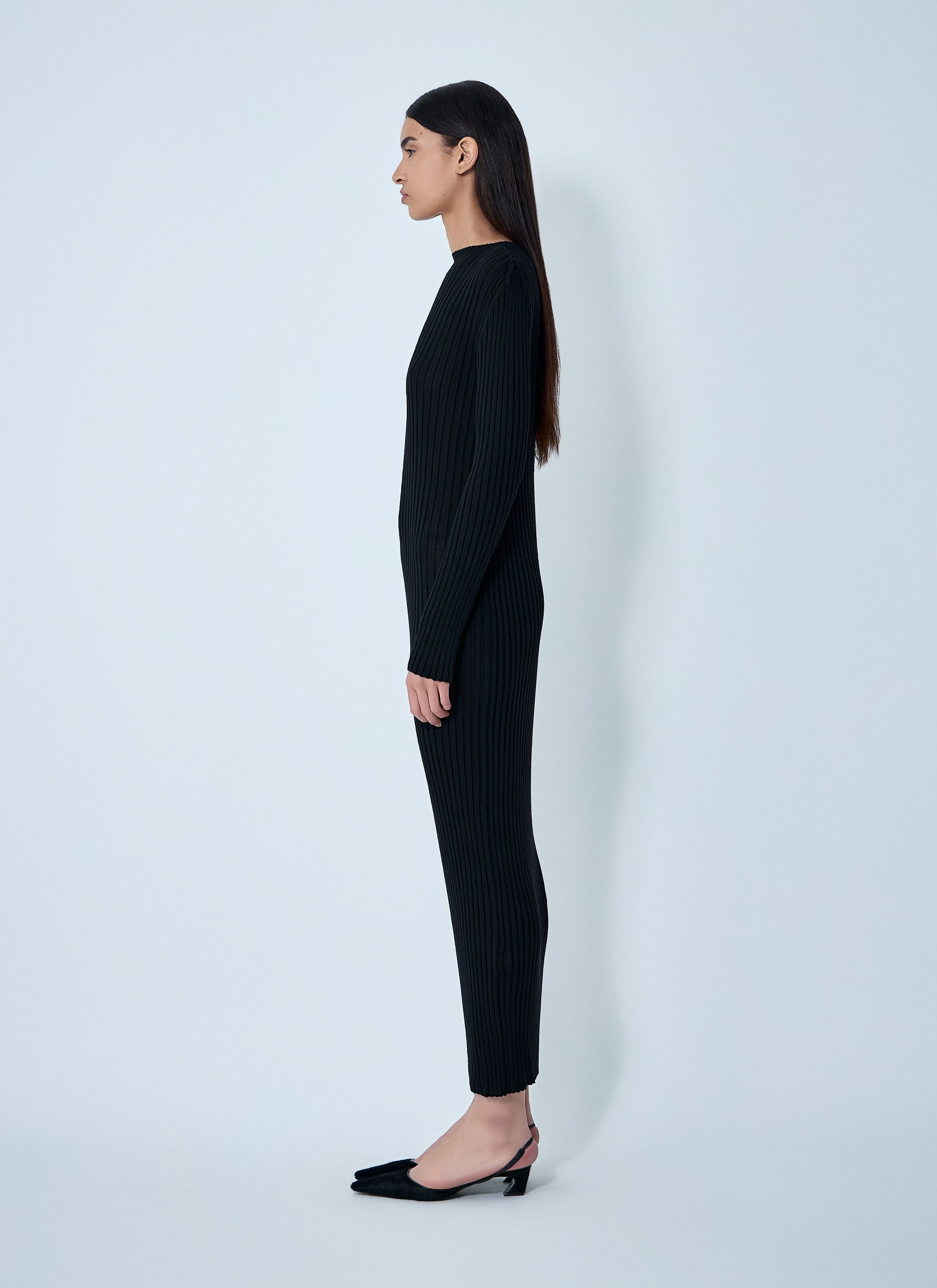 Khaite Sigrid Wool Maxi Dress in Black, Women's — image 3 of 6