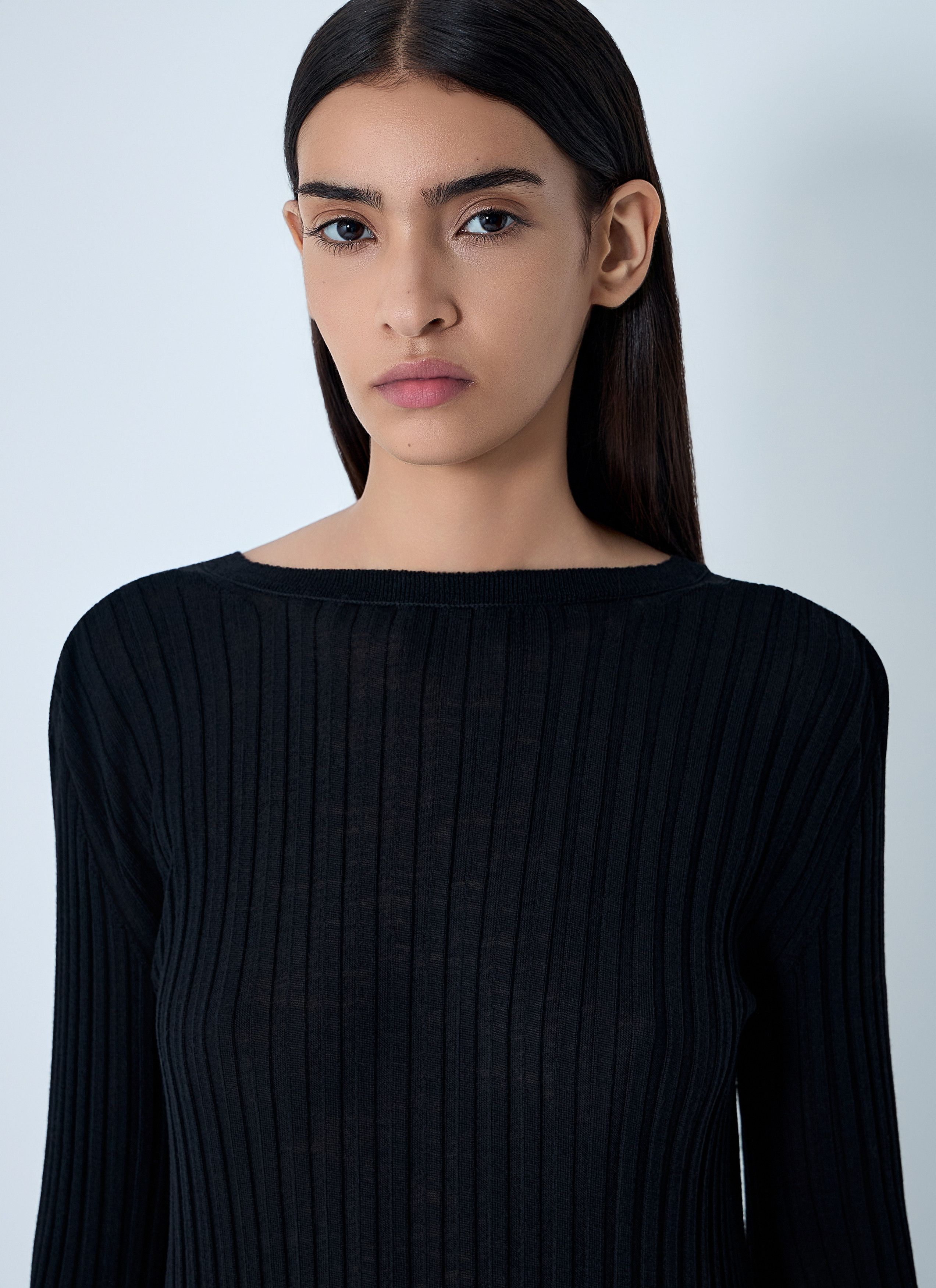 Khaite Sigrid Wool Maxi Dress in Black, Women's — image 5 of 6