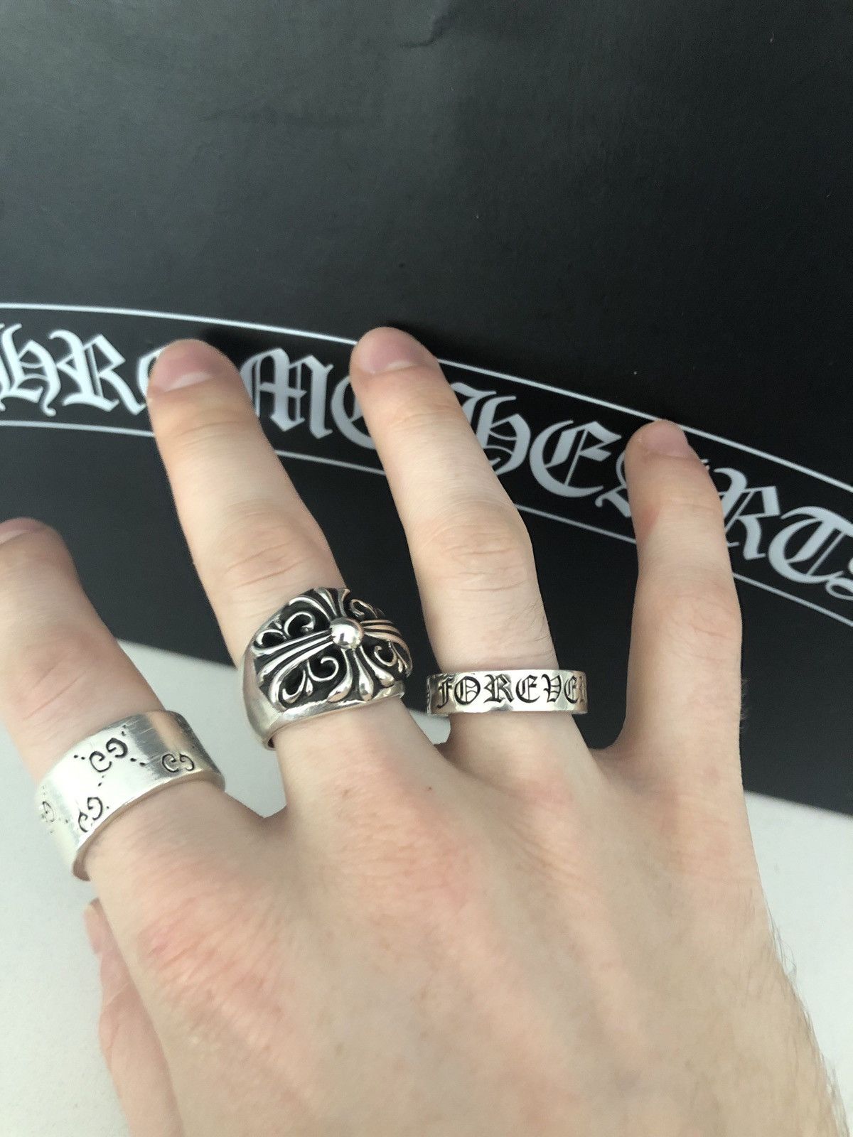 Chrome Hearts Chrome hearts Forever Ring 3mm 7.5 Grailed