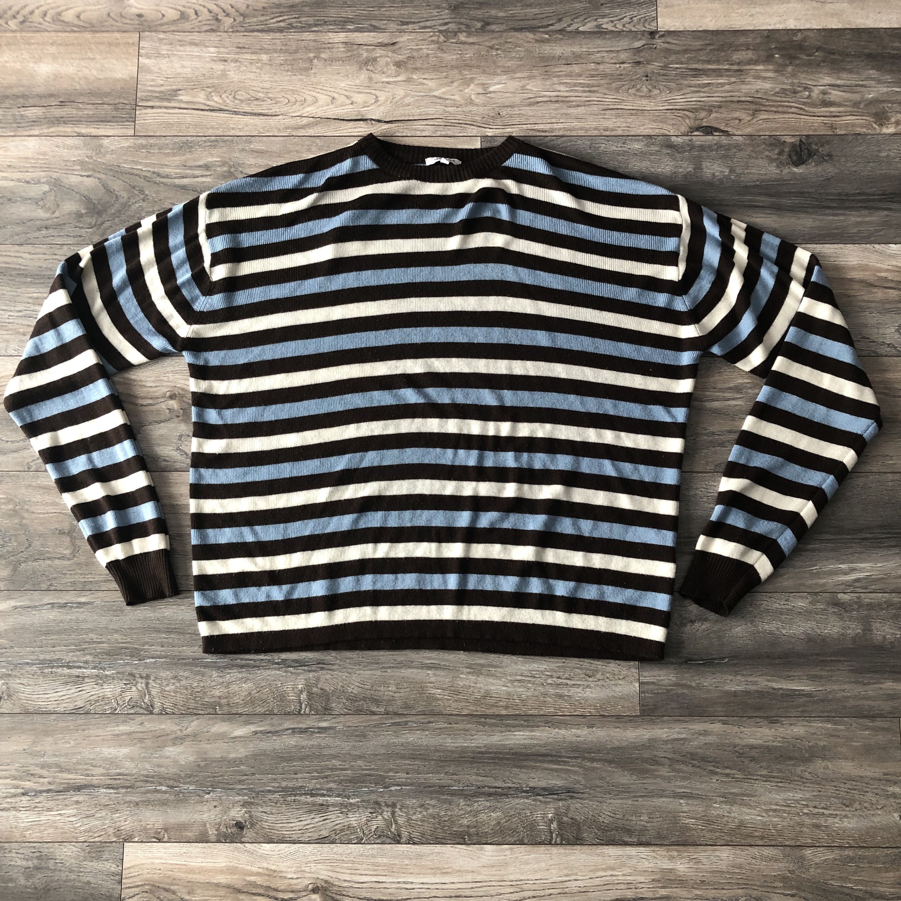 Isaac Mizrahi × Vintage Vintage Striped Isaac Mizrahi Sweater Size XL Size US XL / EU 56 / 4 - 1 Thumbnail