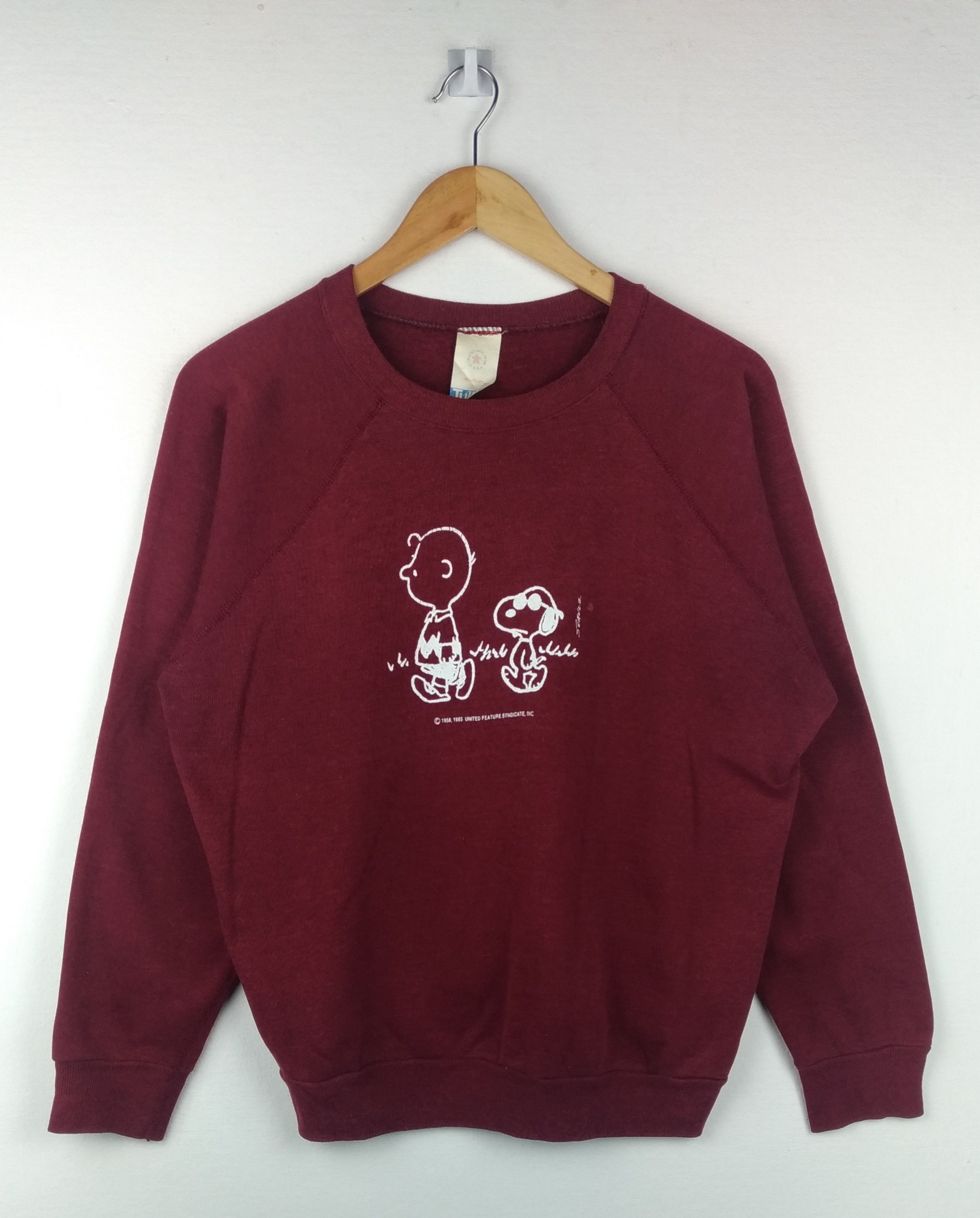 Peanuts × Vintage Rare!! Vintage Peanuts Charlie Brown & Snoopy Crewneck Size US M / EU 48-50 / 2 - 1 Thumbnail