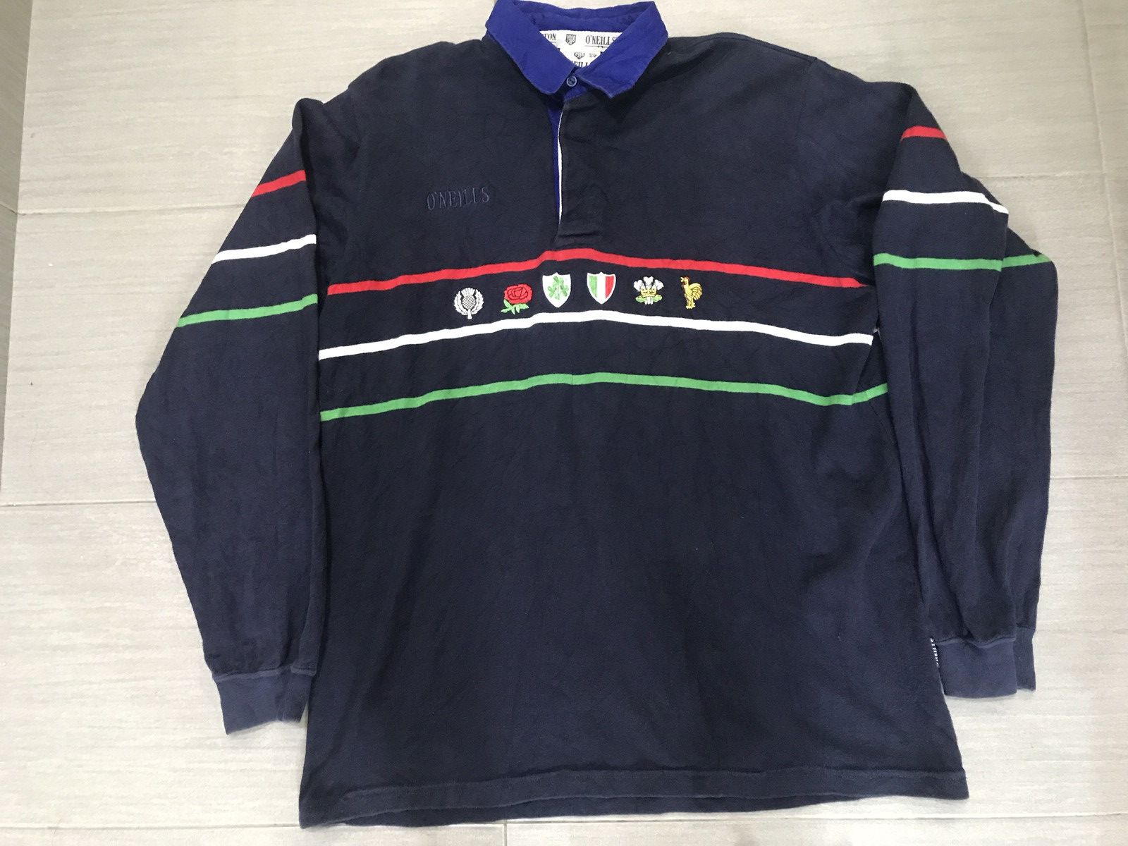 O'Neills O'NEILL'S IRELAND RUGBY LONG SLEEVE SHIRT JERSEY Size US L / EU 52-54 / 3 - 3 Thumbnail