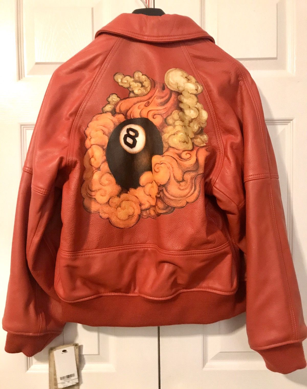 Supreme Supreme Schott Martin Wong 8 Ball Leather Jacket Red | Grailed