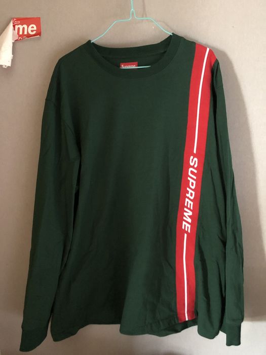 Supreme Supreme Vertical Logo Stripe Long Sleeve | Grailed