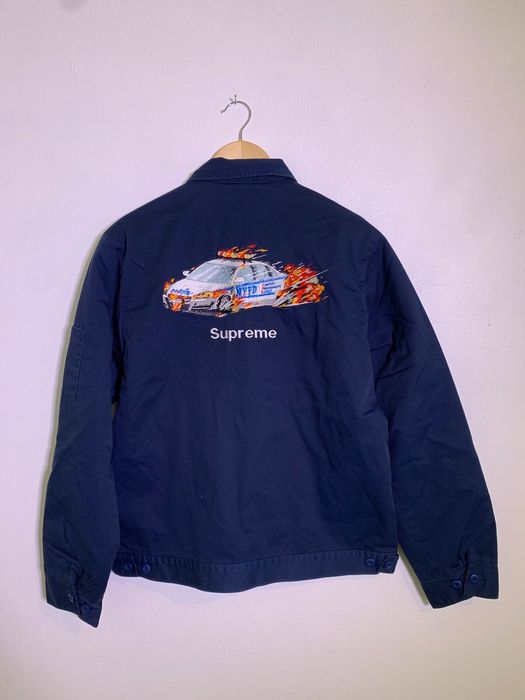 Supreme Cop Car Embroidered Work Jacket | Grailed