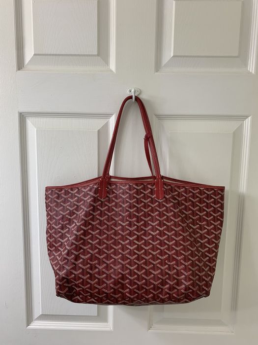 Goyard Red St. Louis PM Tote Bag ○ Labellov ○ Buy and Sell Authentic Luxury