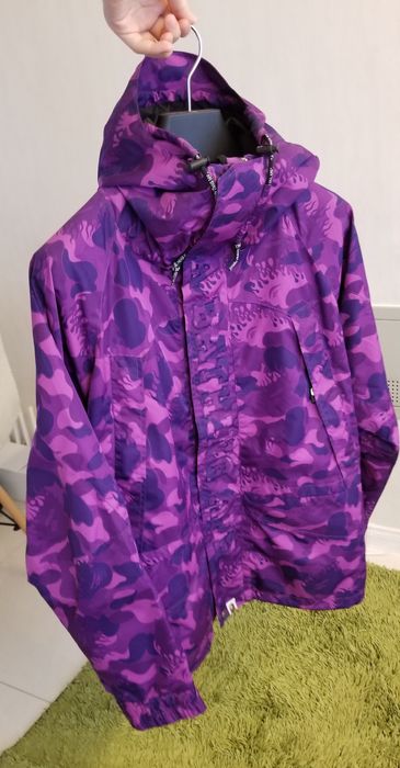 Purple camo clearance bape jacket