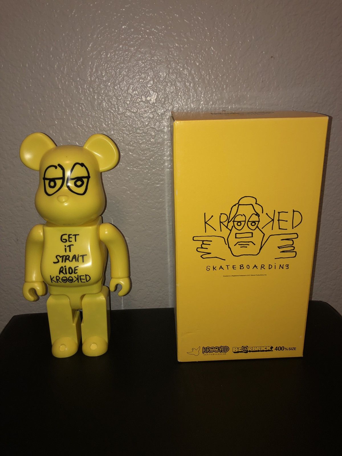 Medicom Bearbrick Medicom Toy X Krooked 400% Bearbrick | Grailed