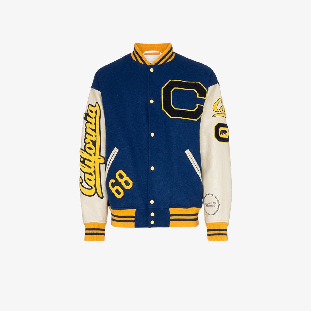 Calvin klein letterman jacket online